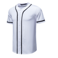 thumbnail image 2 of Wish Men's Button Baseball Uniforms, Blank Softball Uniforms, Hip Hop Trendy Short Sleeve Activity Shirts grey—XXL S574, 2 of 5