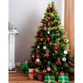 thumbnail image 3 of Juego de bolas navideñas, juego de 44 bolas navideñas de plástico, bolas navideñas tricolores para decoración de árboles de Navidad, decoración de árboles de Navidad, bolas navideñas, 3 of 4
