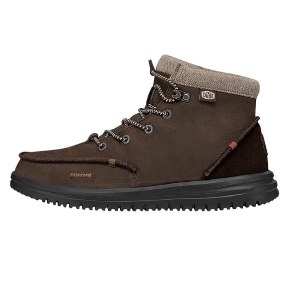 Hey Dude Bradley Boot Leather Brown Size 11 | Men's Boots | Men's Pull on Boots | Comfortable & Light-Weight