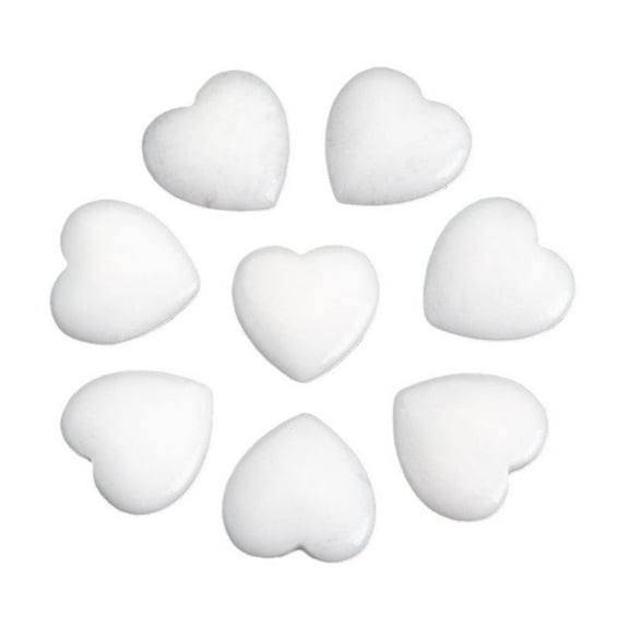 30Pcs Worry Stones Various Styles Heart Shaped Rocks Colorful Heart Crystals Heart Stones Small Mancala Stones Decorative Crystals for Crafts Decor