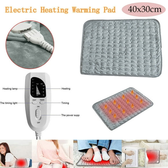 Dvkptbk Electric Blankets 6-Level Electric Heating Warming Pad Heat Mat Body Pain Relief 4-Timer Descrip Home Essentials on Clearance