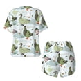 thumbnail image 5 of Lsque Mallard Ducks Wild Birds Women's Short-Sleeved Pajama Set - 2 Piece Soft and Lightweight Sleepwear Set-Large, 5 of 9