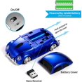thumbnail image 5 of [Actualizado] Ratón con forma de coche clásico y faros LED, 1600 DPI, inalámbrico de 2,4 GHz, cómodo para cualquier uso, color azul, 5 of 5