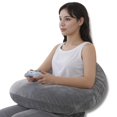 thumbnail image 1 of Cojín de lectura QUEEN ROSE para juegos, regazo, cama o sofá, gris, 1 of 8