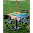thumbnail image 4 of Hokiten Outdoor Tablecloths with Umbrella Hole & Zipper, Colorful Tie Dye 54x54 Inch Square Tablecloths, Rainbow Ombre Abstract Pattern Art Waterproof Table Cloth, Patio/Pool/Picnic Table Covers, 4 of 7