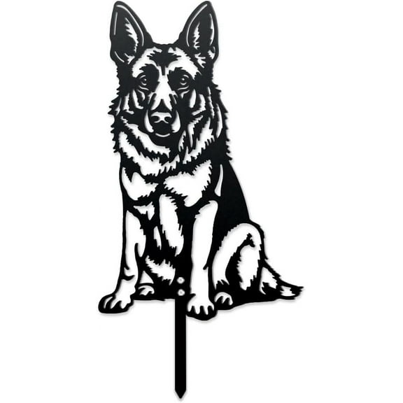 Iron Garden Stakes for Outdoor Garden Decoration Dog 300x190x1.2mm
