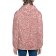 thumbnail image 6 of Kdxio Rose Gold Glitter Pattern Kids Boys Girls Zip Up Hoodie 3D Printed Hooded Sweatshirt Hoody Coat with Pocket 7-12 Y-Medium, 6 of 6