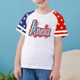 thumbnail image 4 of Merica Stars Graphic Tshirts for Kids Girl Boy Fall Summer Short Sleeve Crew Neck Spandex Casual Cute Tops Shirts Kid 2026 Clothing Fashion 5 Years, 4 of 4