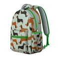 thumbnail image 4 of Vintage Dog Illustration Backpack with Geometric Patterns, Perfect for Dog Lovers, Comfortable Straps, and Ample Storage, 4 of 4
