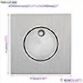 thumbnail image 4 of LUMINTURS 3W LED Wall Recessed Step Stair Lighting Bedside Reading Light Fixture Hidden On/Off Switch Adjustable Warm White Silver Square, 4 of 4