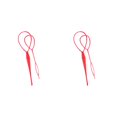 thumbnail image 4 of Soidarity 2 uds accesorios mágicos para el cabello buen DIY peinado para el cabello decoración de plástico para el cabello para rojo 2piezas, 4 of 6