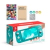 Nintendo Switch Lite Turquoise with Mario Kart 8 Deluxe and Mytrix Accessories NS Game Disc Bundle Best Holiday Gift