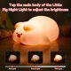 thumbnail image 5 of Pcapzz Piggy Night Light - Lámpara de noche recargable de 1200 mAh para bebé, control táctil, de silicona, para guardería, con 3 niveles de intensidad regulable, portátil, con temporizador de 30, 5 of 8