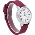 thumbnail image 4 of Blekon Original Nurse Second Hand Water Resistant Silicone Band Round Women Watch(Marron), 4 of 6