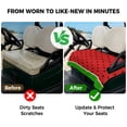 thumbnail image 4 of Golf Cart Seat Covers for 2 Seater,Watermelon Soft Microfiber Cart Seat Towel Blanket,Black Polka Dots Green Summer Fruits Absorbent Breathable Non Slip Bench Seats Protector for Golf Course 51"x31", 4 of 9