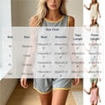 thumbnail image 3 of Blmnix Women's Pajamas Sleepwear Sets Bamboo Pajamas Summer Pajamas Short Pajama Crew Neck Sleeveless Green Short Spring Pajamas for Women Set,XXL, 3 of 5