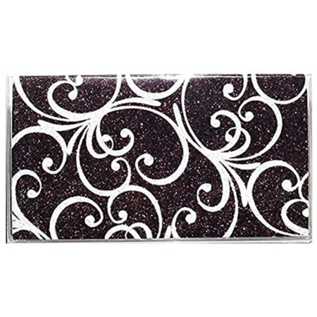 3 Year USA Made Glitter Black Scroll 2026 2027 2028 Pocket Calendar Planner with Note Pad