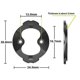 thumbnail image 3 of For Garmin 540/840 Bike Computer Mount Repair Part Aluminum Alloy Bike Stopwatch Mount Brackets Base Repair Part, 3 of 5