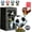 Black, variant on Soccer Ball Shaped Rotating Drinking Glass Cup,10oz Clear Crystal Cup 360° Spinning Gold Base, Drinkware for Beer Juice Cocktail, Gift for Soccer Fans for Game Day & Holidays (Black)