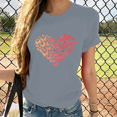 thumbnail image 3 of Cozyfort Women's T-Shirts Graphic Heart/Butterfly Print Women's T-Shirt Short Sleeve Crewneck for Summer Shirts for Women Graphic Tees, 3 of 4