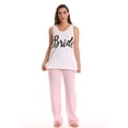 thumbnail image 2 of Just Love Womens Pant Set  Soft, Relaxing Sleepwear Pajamas (White - Bride, 3X), 2 of 5