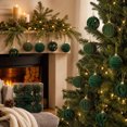 thumbnail image 6 of Qwtwty 12 Pcs Flocked Christmas Ornaments Set, Shatterproof Xmas Tree Decorations Hanging Baubles Set for Indoor Outdoor Holiday Wedding Party Decor, 6 of 7