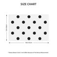 thumbnail image 2 of Placemats Set of 4 / 6, black polka dots white Placemats for Dining Table Indoor/Outdoors Heat Resistant Washable Placemats 18" x 12", 2 of 8