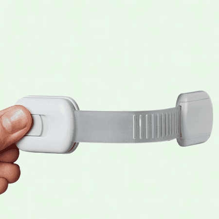 Child Safety Strap Locks (4-Pack) - Secure Cabinets, Drawers, Toilet, Fridge & More