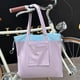 thumbnail image 5 of Bolsas De Compras De Nailon 1 bolsa de compras plegable de nailon con cordón,impermeable,organizador de viaje,bolso de hombro con múltiples bolsillos (morado) Rkxzt, 5 of 8