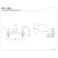 thumbnail image 2 of Kingston FB111NFL NuWave French Two-Handle 2-Hole 8" Centerset Kitchen Faucet in Polished Chrome, 2 of 4