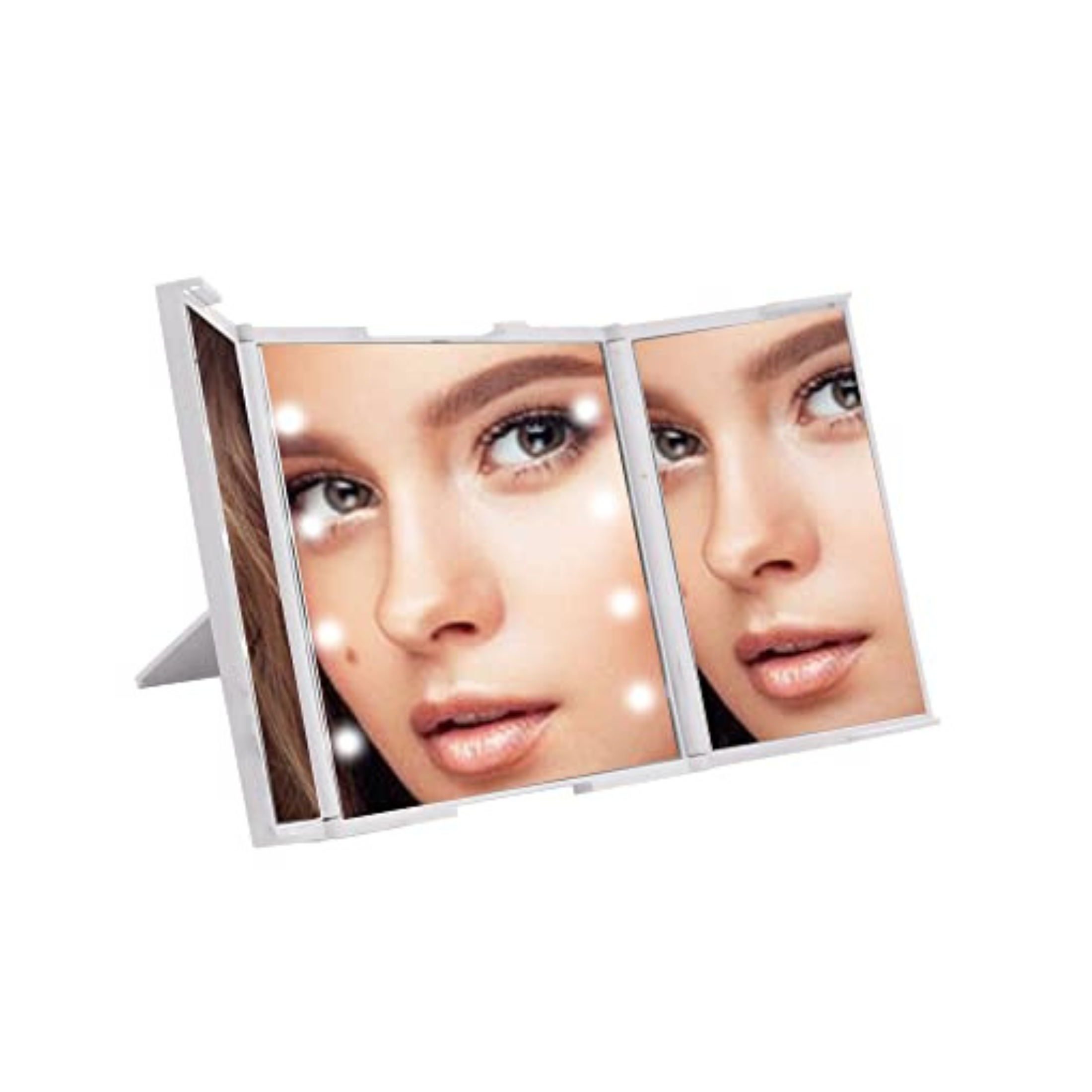 Impressions Vanity Revealight Trifold Compact LED Makeup Mirror