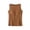 Camel, variant on Women's Padded Tank Top Wide Strap Built-in Bra, Slim Fit Sleeveless Summer Vest, Solid Color Base Layer, Shoulder Shaping Ribbed Shirt, Breathable Camisole