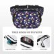 thumbnail image 5 of Fotbe Colorful Jellyfish Cangurera Cuadrada con Estampado de Doble Capa, Bolsa de Cintura Ajustable Mini para Hombres y Mujeres, 5 of 9