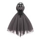 thumbnail image 3 of Vestido de corsé gótico sin mangas para mujer estilo victoriano, con retazos de encaje, estilo vintage, estilo punk, para cóctel y fiesta, 3 of 5