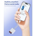 thumbnail image 5 of SD Card Reader to USB C Lightning Adapter (2in2)for iPhone 16 15 14 Pro Max Micro SD Memory Stick Phone Digital Camera for Apple for iPad Android MacBook Compatible for Samsung Type C TF Accessories, 5 of 7
