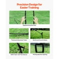 thumbnail image 5 of KFFKFF Freestanding Portable Baseball Batting Cage, HDPE Steel, 19.9×12.0×8.2 ft, 5 of 9