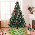 thumbnail image 7 of Rateoe Cartoon Koala Bear and Leaf Print Christmas Tree Skirt 30" for Xmas Holiday New Year Party Circle Tree Mat Ornaments Decoration, 7 of 7