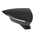 thumbnail image 2 of Pair Rear View Mirror Protective Covers Left Right Replacement for SEAT Leon Mk3 5F ST FR Cupra 2013‑2019Glossy Black, 2 of 4