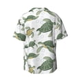 thumbnail image 5 of Salouo Cute Turtle Pattern Cuban Collar Shirts for Men Button-Down Shirt Men's Short Sleeve Shirts Hawaiian Shirts Casual Shirts -X-Large, 5 of 6