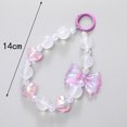 thumbnail image 3 of Hand-Painted Butterfly Keychain Phone Chain Candy Color Phone Hanging Rope Beaded Hand Rope Anti Fall Wrist Strap, 3 of 4