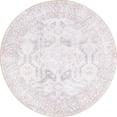 thumbnail image 1 of Unique Loom Tapis de Bordure Médaillon Revival 5 Pieds x 5 Pieds Rond Gris/ivoire, 1 of 1