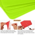 thumbnail image 3 of Parches de planchar Uxcell, parches de reparación de tela, 4.9"x3.7" para ropa y pantalones, paquete de 18, verde fluorescente, 3 of 6