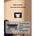 thumbnail image 3 of Organizador de estantes para montaje en pared para aparatos electrónicos, color negro, 3 of 7