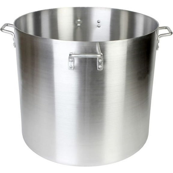 Truecraftware – 120 qt. Aluminum Stock Pot with Quad Handles- Multipurpose Pot for Pasta Soup Pot Large Stockpot Stew Pot Simmering Pot Dishwasher Safe, NSF Certified
