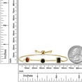 thumbnail image 3 of Gem Stone King 1.61 Ct Oval Red Garnet Black Onyx 18K Yellow Gold Plated Silver Bracelet for Women, 3 of 4