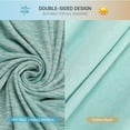 thumbnail image 5 of Alanda Cooling Pillowcase King Size, Dual-Sided with Cooling & Cotton Design, Breathable & Skin-Friendly Zippered Pillowcase for All-Season Use, 2 Pack, Green, 20"x 36", 5 of 7