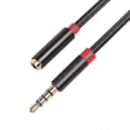 thumbnail image 1 of 3.5mm Jack Aux Audio Male To Female Extension Cable With Microphone Stereo 3.5 Audio Adapter For Pc, 1 of 5