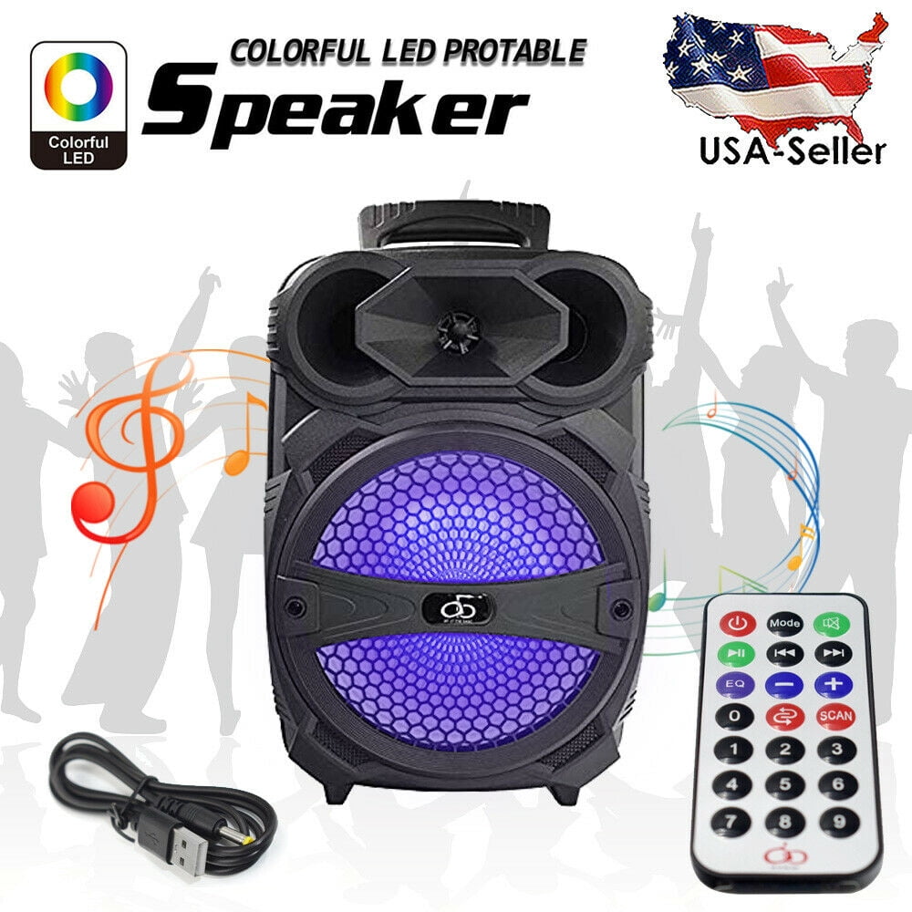party speaker system bluetooth big led portable stereo light up tailgate loud