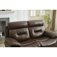 thumbnail image 3 of Modern Leather Two-seat Recliner 220×80×75cm (Genuine Leather), 3 of 5