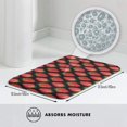 thumbnail image 6 of Bathroom Rugs Non Slip Washable - red strawberries print Kitchen Mats for Floor, Area Rugs for Entryway Rugs Indoor, Laundry Bathroom Room Door Rug with Rubber Backing 20x31.5in, 6 of 8